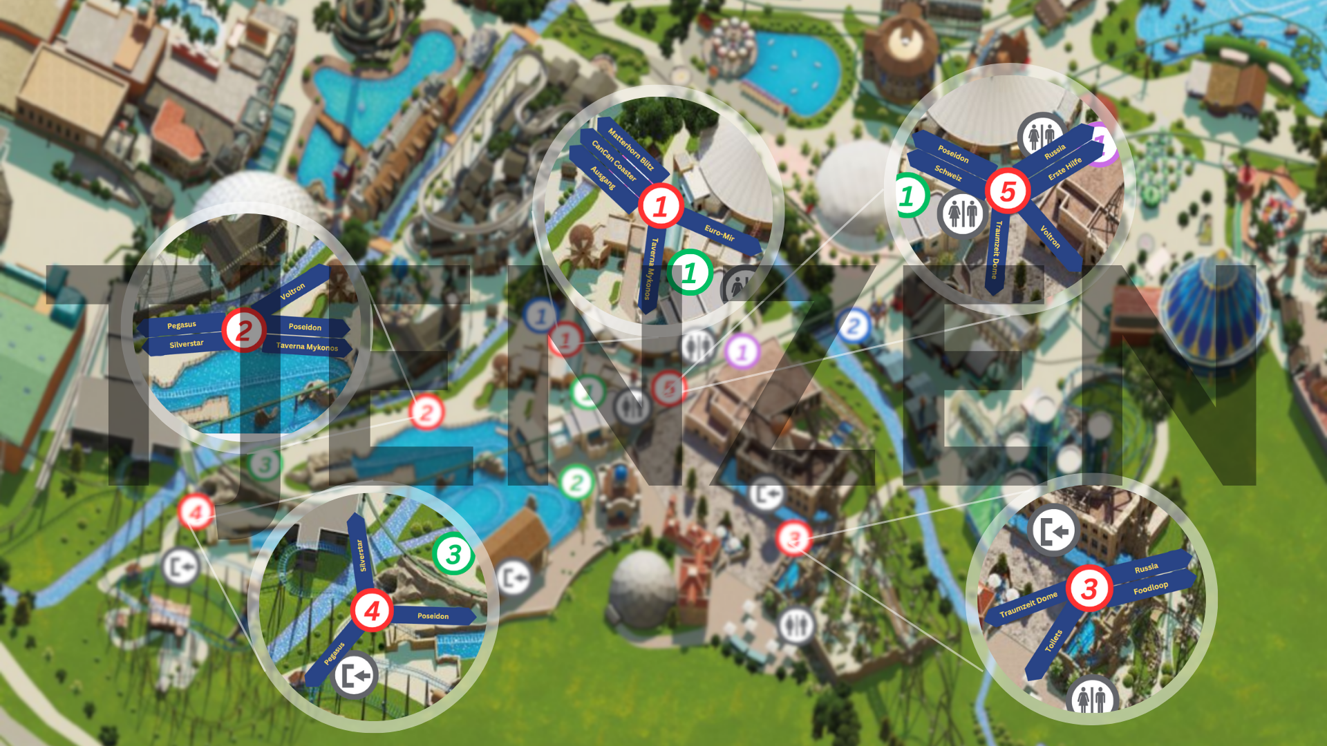 Europa-Park wayfinding ontwerp
